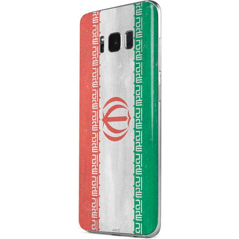 Iran Flag Distressed Galaxy S8 Skin